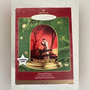 Vintage Hallmark Keepsake Ornament Gone With The Wind QLX7562 Farewell Scene